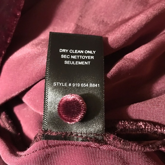 Rebecca Taylor Ruched Sleeves Velvet Top Bordeaux - Picture 8 of 8